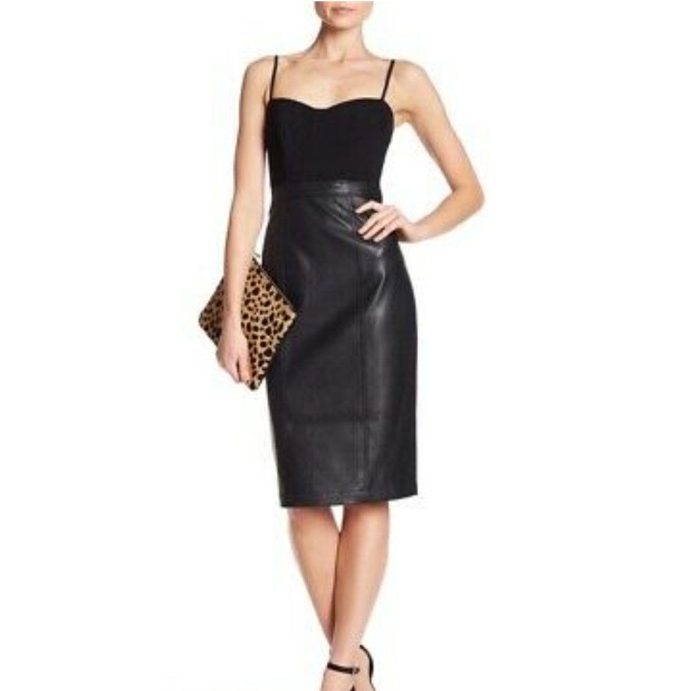 BCBG MAXAZRIA Nalia black bustier dress